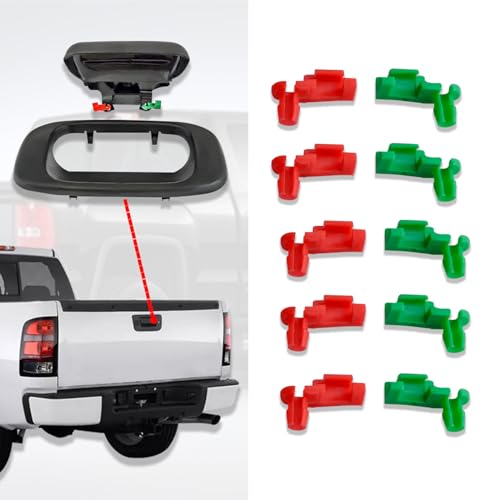 Kutyun 5 Pair Tailgate Handle Rod Clip, Left and Right Handle Rod Door Lock Clip Compatible with Chevy Silverado GMC Sierra 88981031 88981030 - Image 1