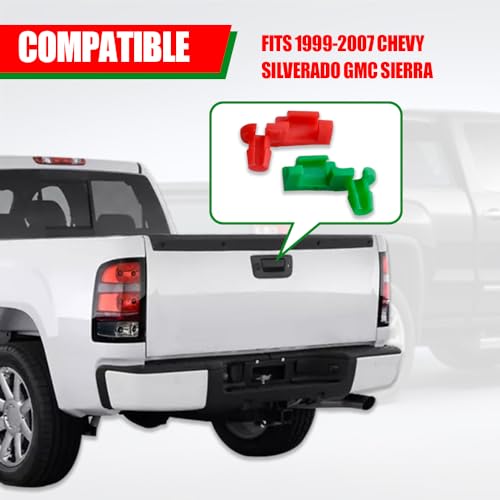 Kutyun 5 Pair Tailgate Handle Rod Clip, Left and Right Handle Rod Door Lock Clip Compatible with Chevy Silverado GMC Sierra 88981031 88981030 - Image 5
