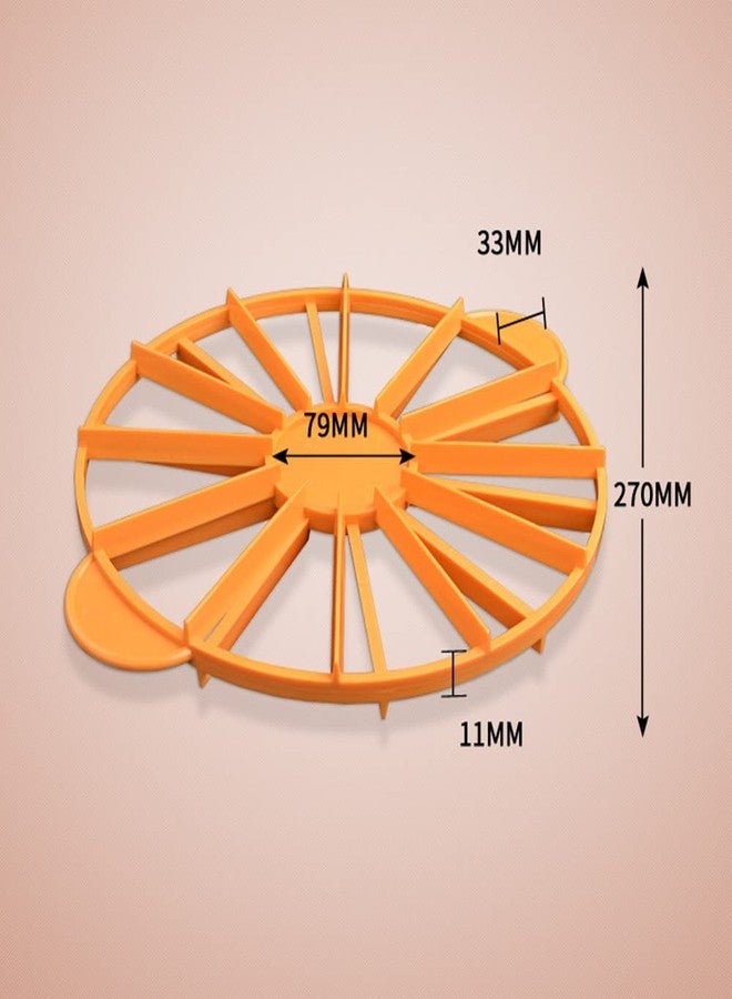 NatureMan Round Cake Slice & Pie Slicer Marker, Cake Divider, Cheesecake Cutter, 10 or 12 Slices Double Sided Cake Portion Marker, Works for Cakes 10 Inches Diameter - Image 2