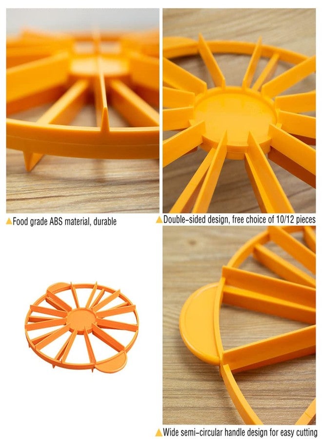 NatureMan Round Cake Slice & Pie Slicer Marker, Cake Divider, Cheesecake Cutter, 10 or 12 Slices Double Sided Cake Portion Marker, Works for Cakes 10 Inches Diameter - Image 3