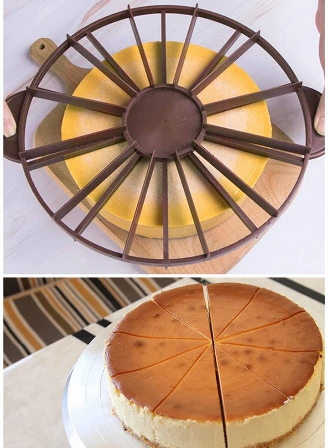 NatureMan Round Cake Slice & Pie Slicer Marker, Cake Divider, Cheesecake Cutter, 10 or 12 Slices Double Sided Cake Portion Marker, Works for Cakes 10 Inches Diameter - Image 5