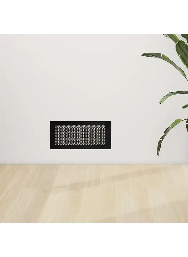 Black Silicone HVAC Vent Covers Anti Insect Anti Clogging Air Vent Grilles Durable Mesh Screen - Image 1
