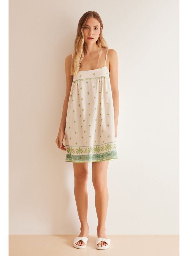 women'secret Short nightgown palm trees - Image 3