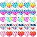 Asoulin 30PCS Heart Pop Fidget Keychain Easter Gifts Party Favors for Kids 48 812 Easter Egg Fillers Goodie Bag Stuffer Classroom Treasure Box Toy Carnival Prizes Pinata Birthday Return Gifts for Boys Girls - Image 2
