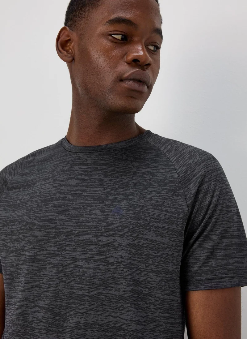 Matalan Souluxe  Black Two-Tone T-Shirt