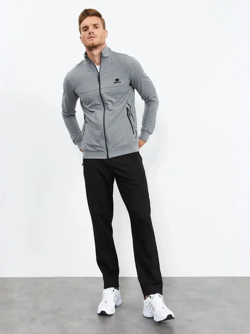 تومي لايف TOMMY Men's Zip-Front Sweatshirt And Pants Set