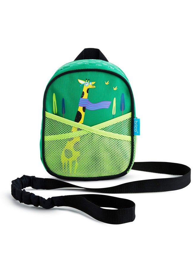 brica Kin® Brica® By-My-Side™ Toddler Safety Harness Backpack With Leash, Giraffe, Green  - Image 1