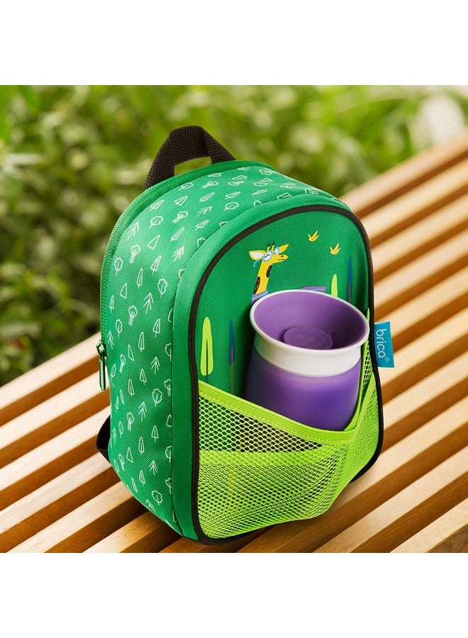 brica Kin® Brica® By-My-Side™ Toddler Safety Harness Backpack With Leash, Giraffe, Green  - Image 3