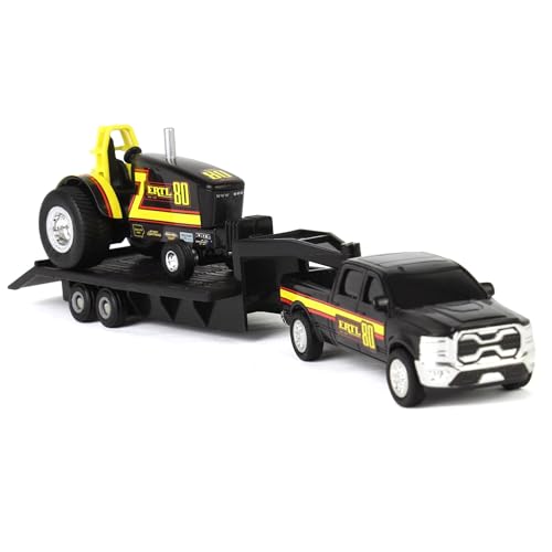 ERTL 164 80th Anniversary Pulling Tractor with Pickup Truck Trailer 16516 - Image 5