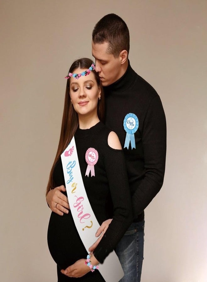 PATICARRY Boy or Girl Theme Mom to Be Sash and Headband Baby Shower Decorations,Welcome Baby, Gender Reveal Decorations, New Mom Gifts for Baby Celebration - Image 5