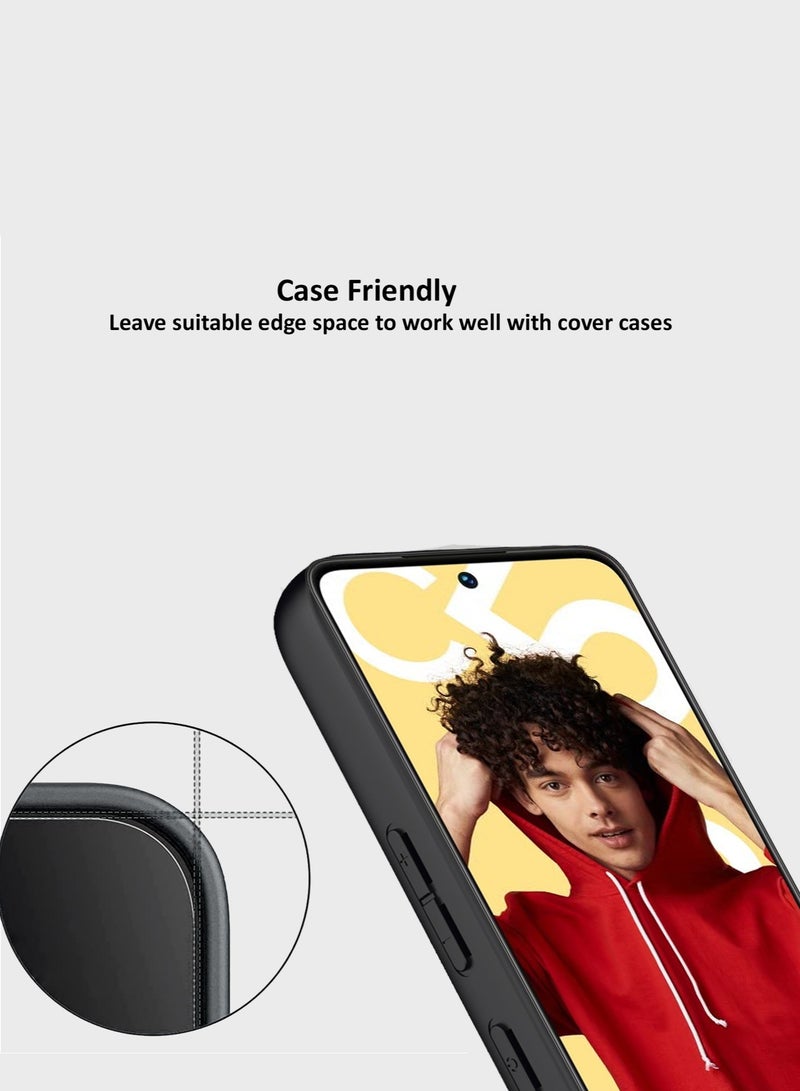 دبليو تيك واقي شاشة من الزجاج المقوى بحواف منحنية 9H 2.5D من سلسلة Premium لهاتف Realme C55 4G 2023 شفاف - Image 5