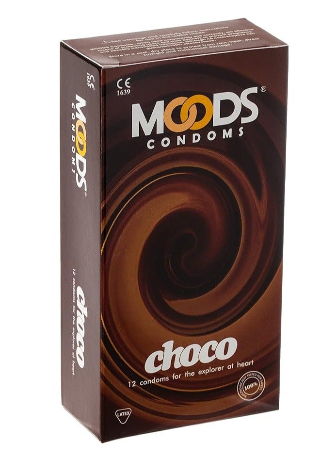 Moods Choco Condoms, Pack of 12 - Image 1