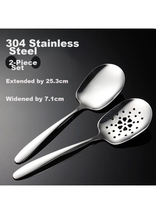 Star Square Xingfang 304 Stainless Steel Soup Ladle, Sweet Potato Spoon, Thickened Round-bottomed Dining Spoon, Rice Spoon, Soup Spoon, Tablespoon - Image 1