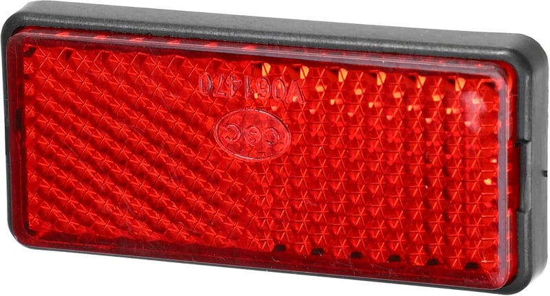X AUTOHAUX 6 Pcs Rectangular Stick-on Safety Spoke Reflective Self Adhesive Reflector for Gate Posts Cars Trailer Motorcycle Trucks Boat Bicycle Bike Red - Image 5