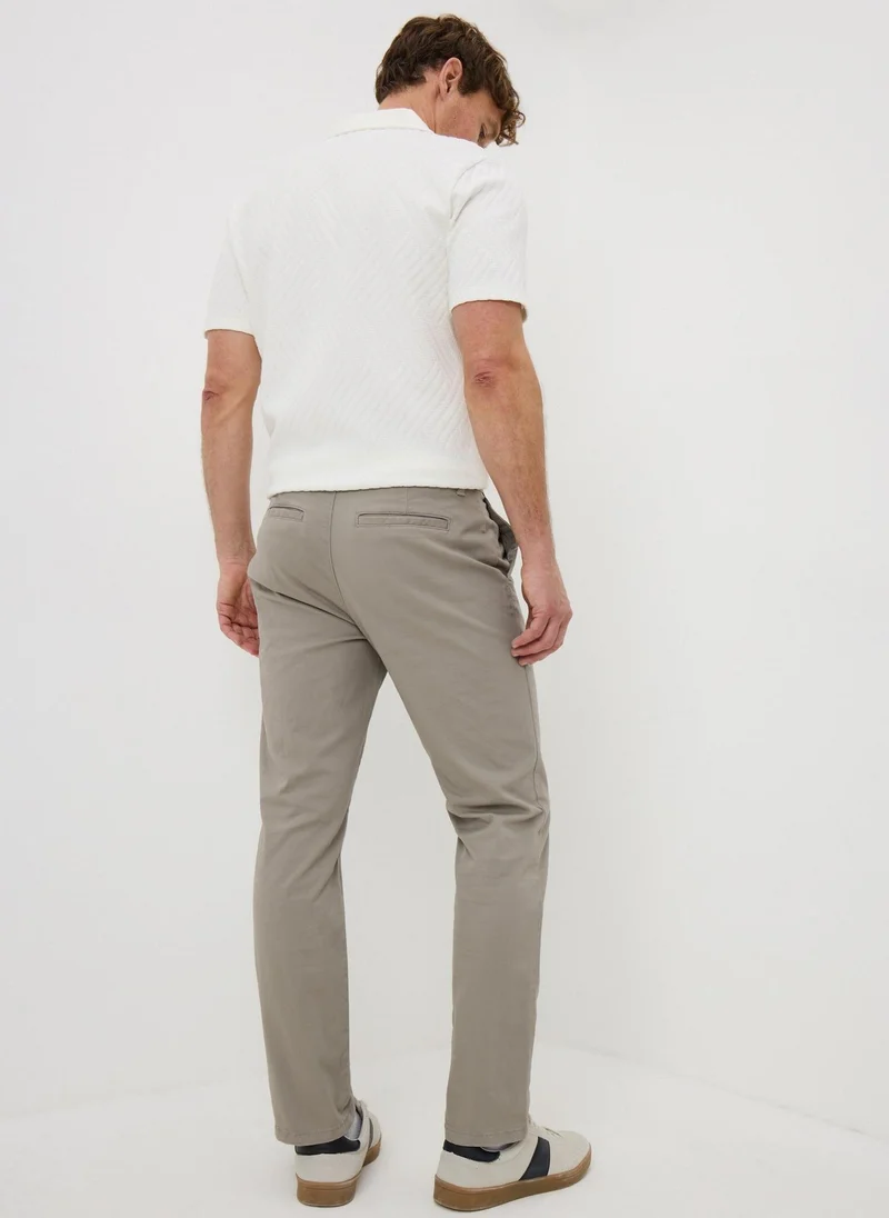 Matalan  Mushroom Slim Fit Chinos for Men | Best Price UAE