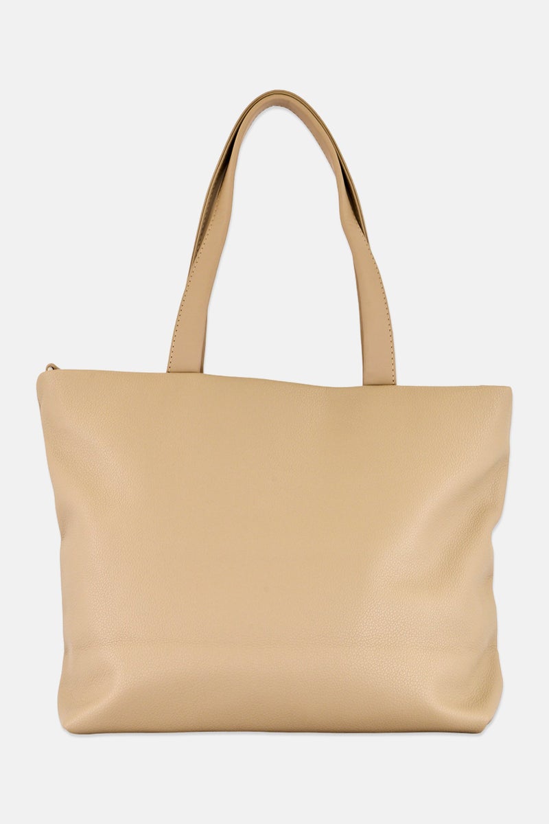 Kathy Ireland Women Brand Logo Handbag, Taupe - Image 3