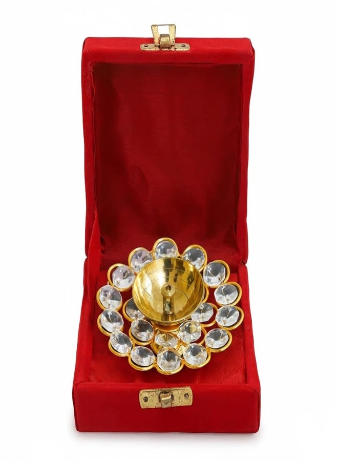 Saugat Traders Bulk Return Gifts for Puja Function Crystal Akhand Diya Gift Box Pack of 10 Wedding Favours Guests Engagement Ceremony House Warming Pooja Return Gift Diwali Corporate Gifting - Image 5