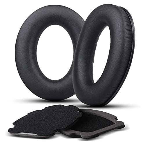 G GVOEARS Replacement Ear Pads for Bose Aviation A20, Earpads Cushions Compatible with Bose Aviation Headset X A10 A20, Durable Leather Slow Rebound Memory Foam (Black) - Image 1