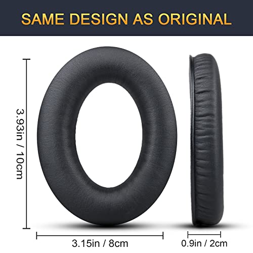 G GVOEARS Replacement Ear Pads for Bose Aviation A20, Earpads Cushions Compatible with Bose Aviation Headset X A10 A20, Durable Leather Slow Rebound Memory Foam (Black) - Image 5