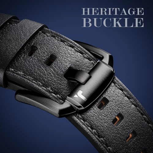 Tlselt Leather Band for Apple Watch Ultra 3/Ultra 2 Bands 49mm 46mm 45mm 44mm, Top Genuine Leather Designer Replacement Strap for iWatch Ultra 3 2 1 SE series 11 10 9 8 7 6 5 4 3 - Image 4