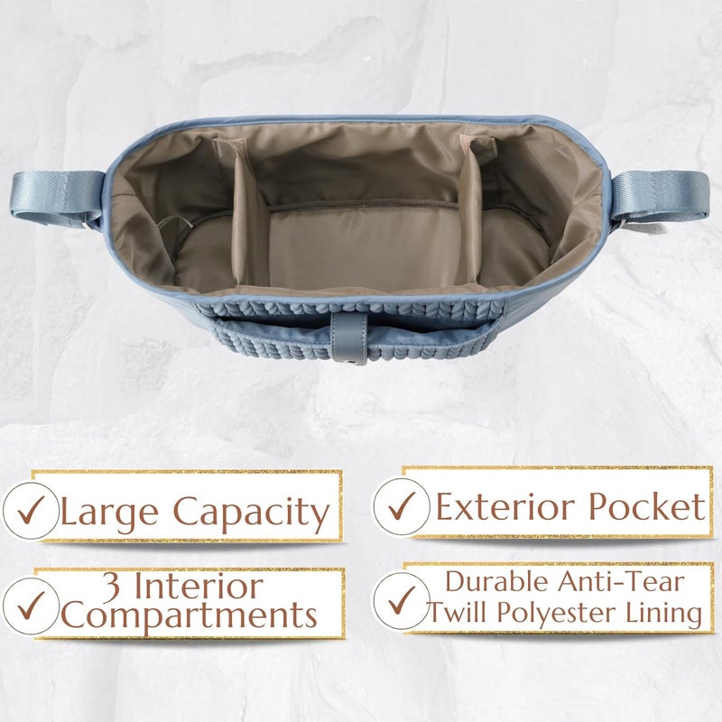 SEWBOO Universal Baby Stroller Organizer,Diaper Caddy Organizer with Adjustable Straps to Fits Nearly Any Strollers - Image 4