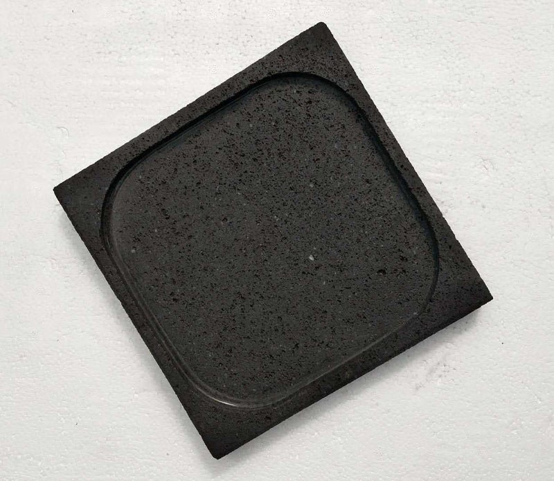 Kamelar.Lava Volcanic Stone Cooking Slabs, 8 "x 8" recessed slabs, 1.5cm thick Lava Cooking Stone Pizza, meat, seafood and vegetables. - Image 1