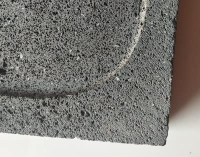 Kamelar.Lava Volcanic Stone Cooking Slabs, 8 "x 8" recessed slabs, 1.5cm thick Lava Cooking Stone Pizza, meat, seafood and vegetables. - Image 3