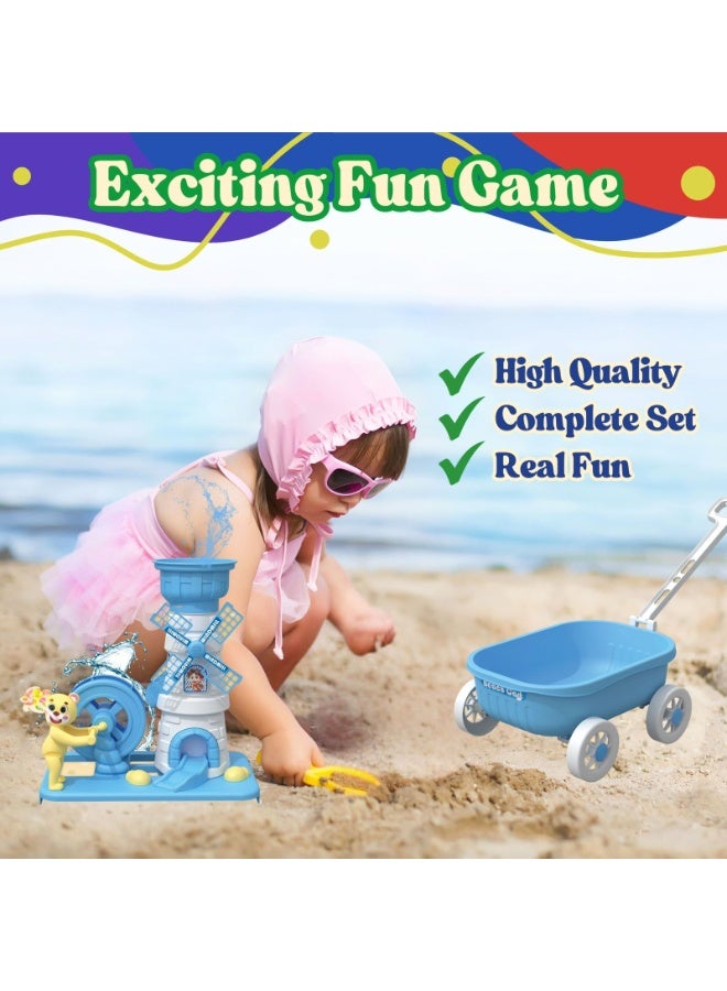 Home Smart Beach Cart for toddlers Beach trolley with Windmill toy Kids Beach trolley for beach parties perfect for gift. - Image 4