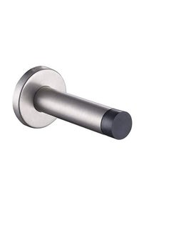 Generic Stainless Steel Door Stop with Rubber Tip Shower Door Stopper, Glass Door Stop, Door Bumper Brushed Steel  - Image 1