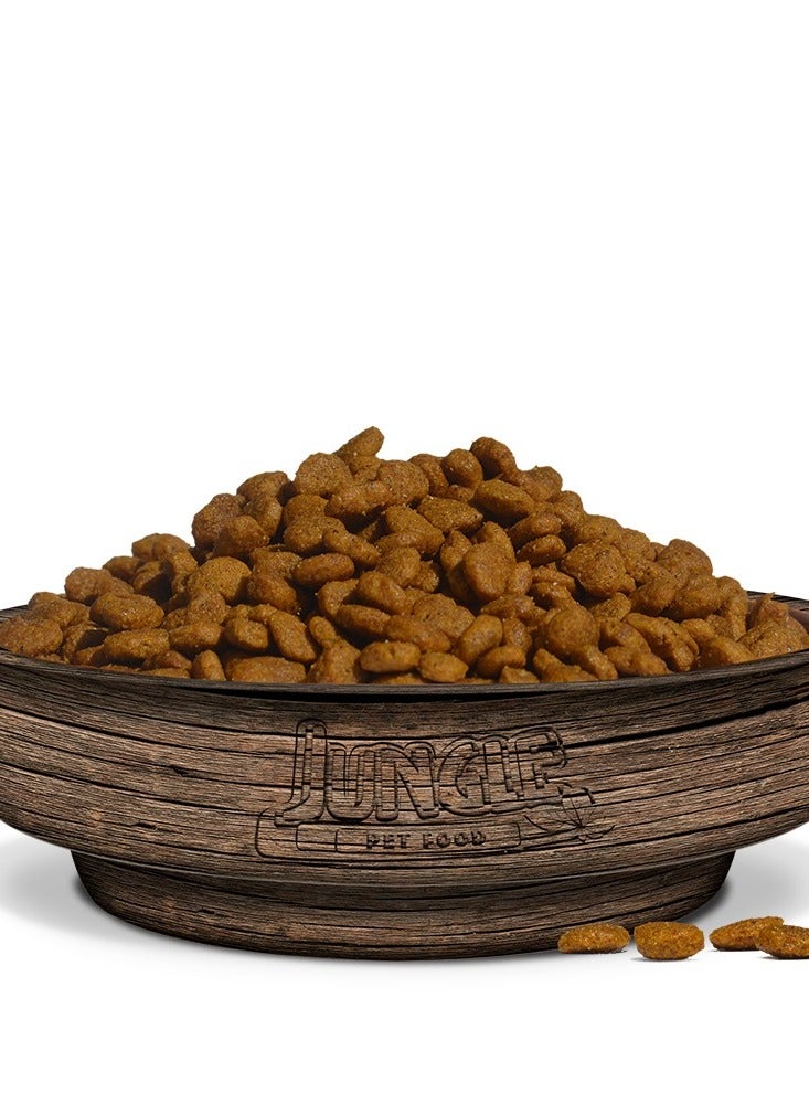 جانغل طعام قطط جاف بنكهة اللحم البقري للقطط البالغة المعقمة بوزن 500 جرام, يحتوي على الفيتامينات و التورين - Image 2