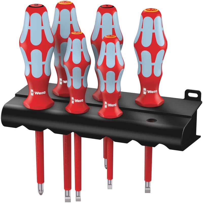 Wera 3160I/3165I/6 VDE-Insulated Screwdriver Set - Image 1