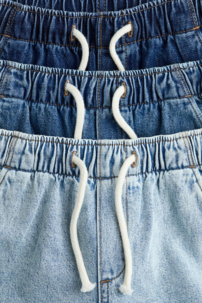 H&M 3-pack denim joggers