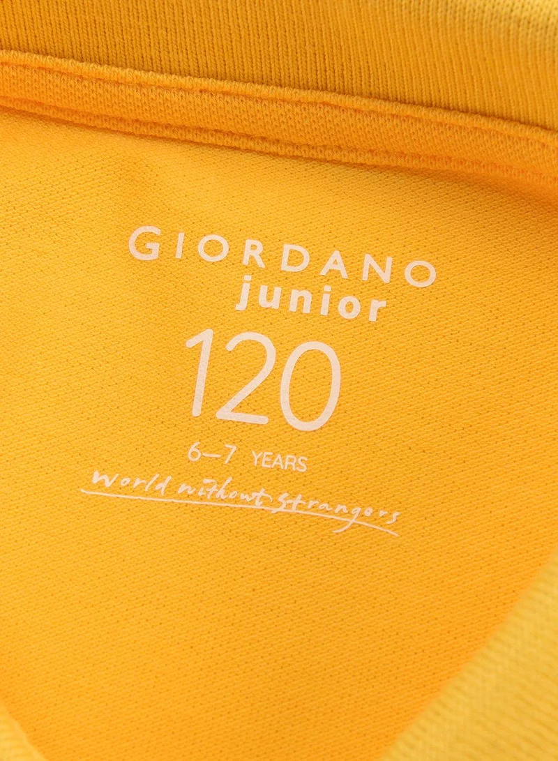 GIORDANO Junior Embroidery Short Sleeve Bold Polo