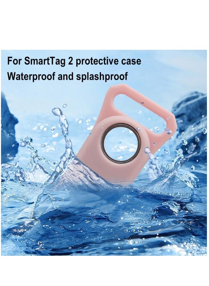 Cat Collar Holder for Galaxy Smarttag2, Waterproof Silicone Case for Dog Pet, Anti-Lost Scratch Resistant Full Protective Cover Accessory for Keys, Luggage, Pets, for Samsung Galaxy Smart tag2, 2Pack - Image 4