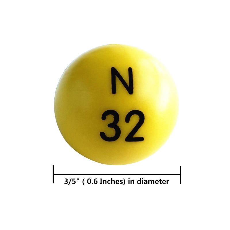 Yuanhe 3/5 Inch Bingo Balls for Standard Cages and Bingo Boards, Easy Read, 75 Count, Perfect for Parties,Bingo Nights, Raffles,Lost Bingo Ball Replacements - Image 4