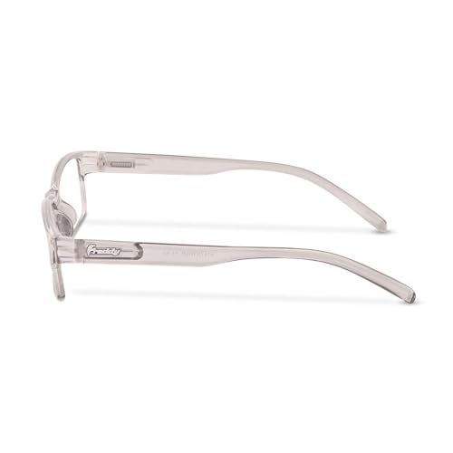 Freddy Full Rim Reading Glasses, Rectangular Frame, Transparent Grey, Unisex, 2 Pack (2.25) - Image 4