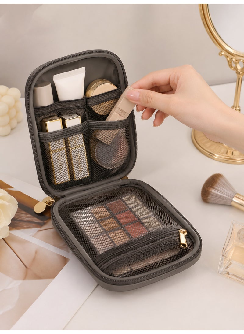 Transparent Cosmetic Bag Travel Makeup Organizer Toiletry Storage Pouch Zipper Case Brown - Image 5