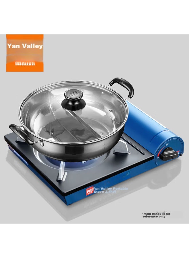 Iwatani Portable Outdoor Camping Stove, Outdoor Gas Stove, Hot Pot Gas Stove, Cookware, Zb-19mls+duo Pot - Image 1