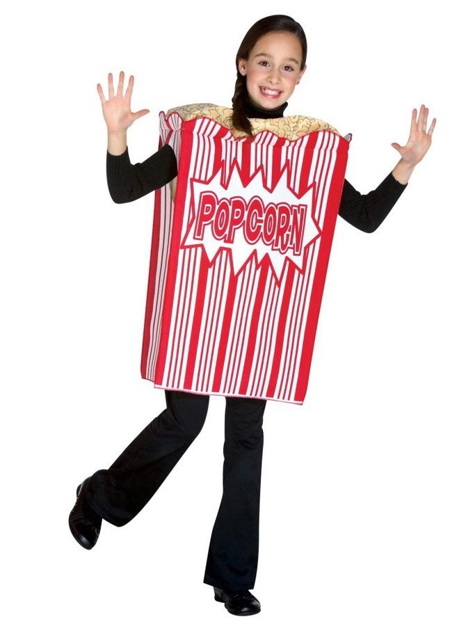 Movie Night Popcorn Child Costume (As Shown;Medium)