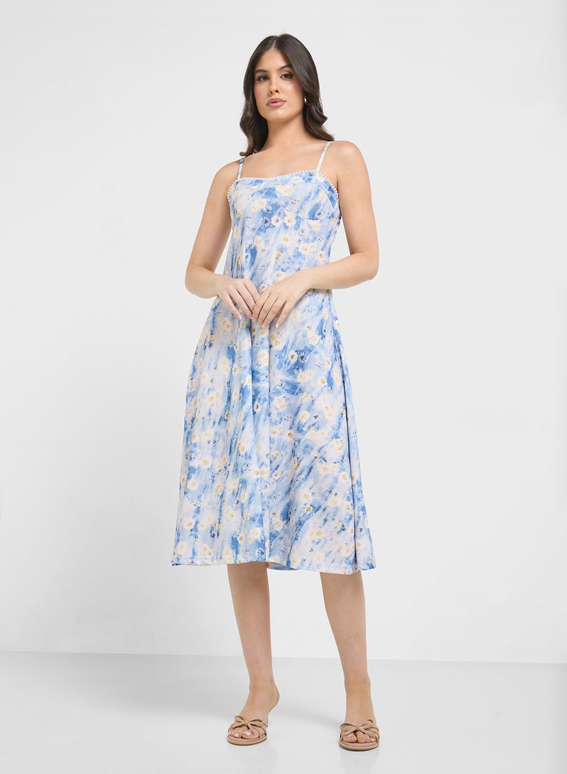 ELLA Floral Print Dress  - Image 4