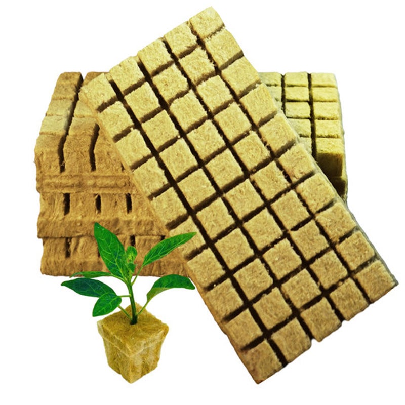 CastleGreens Rockwool Cubes 1 inch Rock Wool Planting Cubes Rock Wool for Hydroponic Growing Perfect for Rooting Cuttings Cloning Plants Seed Germination 4 Sheets 200 Cubes Total