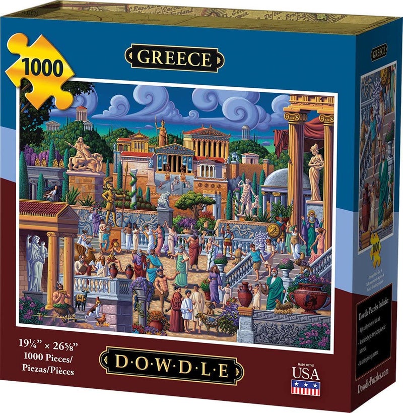 Dowdle Jigsaw Puzzle Greece 1000 Piece - Image 2