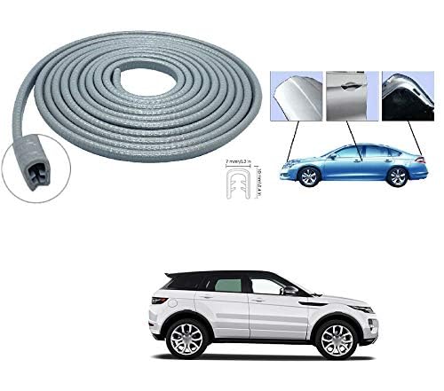 PRIKNIK Car U Shape Edge Trim Rubber Strip Seal Protector Car Door Edge Guards (16 ft/5 m, Grey) Compatible with Cars - Image 2