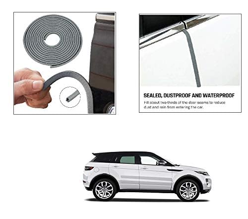 PRIKNIK Car U Shape Edge Trim Rubber Strip Seal Protector Car Door Edge Guards (16 ft/5 m, Grey) Compatible with Cars - Image 3