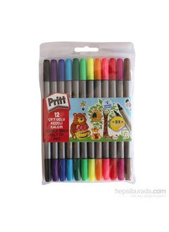 Pritt Double Tip Felt Tip Pen - 12 Colors 