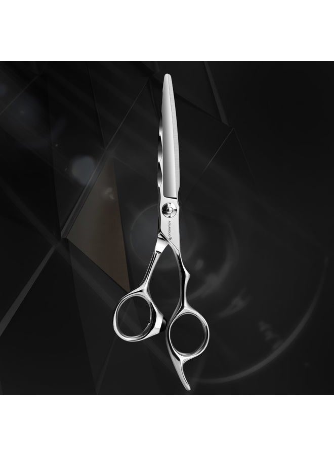 Nelannxi AOLANDUO Hair Cutting Scissor-Extremely Sharp-Offset Design Using Japanese VG10 Stainless Steel Hair Scissor for Barbers & Salon Stylists- Smooth Motion Fine Craftsmanship Barber Scissor - Image 2