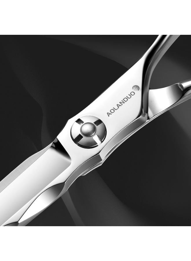 Nelannxi AOLANDUO Hair Cutting Scissor-Extremely Sharp-Offset Design Using Japanese VG10 Stainless Steel Hair Scissor for Barbers & Salon Stylists- Smooth Motion Fine Craftsmanship Barber Scissor - Image 4