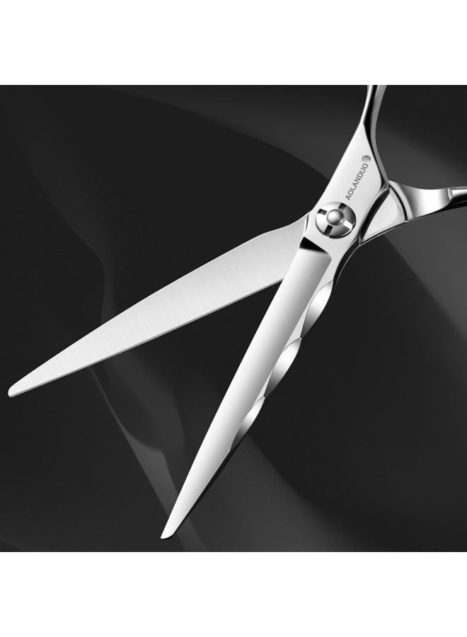 Nelannxi AOLANDUO Hair Cutting Scissor-Extremely Sharp-Offset Design Using Japanese VG10 Stainless Steel Hair Scissor for Barbers & Salon Stylists- Smooth Motion Fine Craftsmanship Barber Scissor - Image 3