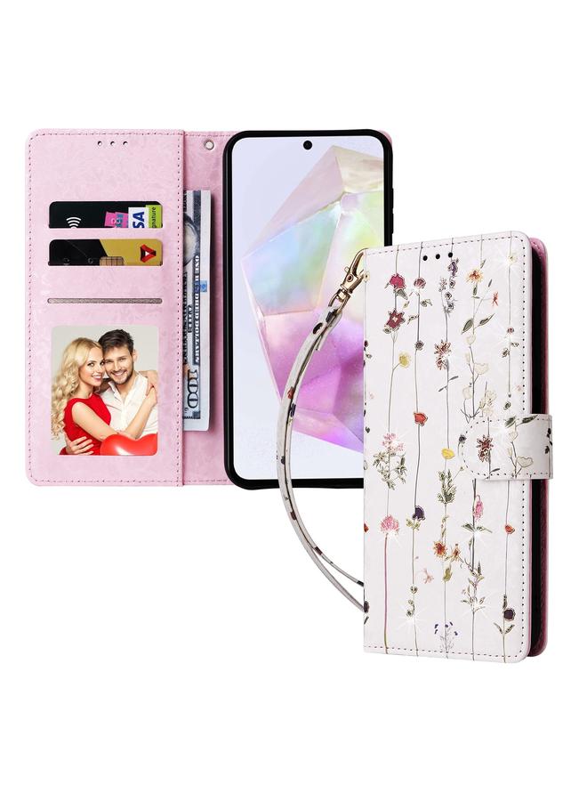S-TOP Case For Samsung Galaxy A26 5G Bronzing Painting RFID Leather Phone Case - Image 2