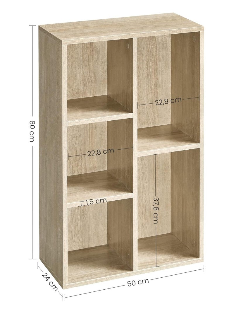 MODERN HOME - Multifunctional Storage Shelf for Kid's Room and Office Organizer for Toys Books and Office Supplies Modern Design Beige - Image 1